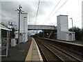 Footbridge and lifts, Fauldhouse Railway Station in EH47 9HS