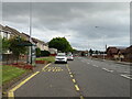 Bus stop and shelter on Main Street (B7010), Fauldhouse in EH47 9HS