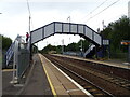 Footbridge, Holytown Railway Station in ML1 4EL