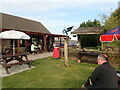 Beer garden at the Knockerdown Inn in DE6 1NR
