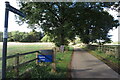 Bridleway up towards Shuttleworth College in Old Warden