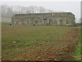 Roofless farm building on Pendown Hill in Priston