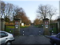 Entrance and drive, Queens Park, Blackburn in BB1 1RY