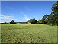 Grass field and Grange Farm, King's Norton in King's Norton
