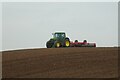 Tractor at work in YO61 1SN