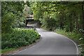 Approaching the railway bridge at Shirley Holms in SO41 8NL