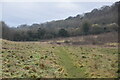 Footpath in dry valley in TN14 7UE