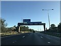 Junction 29 signage - northbound M6 in PR5 5DD