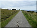Minor moorland road approaching Badluarach in IV23 2RA