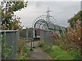 Footbridge over the WCML at Overtown in ML2 8ER