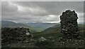 Summit cairn and shelter on Broom Fell in Bothel and Wharrels Ward