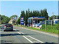 The A40 passes Barrington Filling Station in OX18 4DS