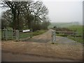 Cattlegrid guarding the footpath to Tuckingmill Farm in BA2 9DQ