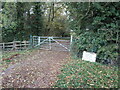 Gate on Rolleston Road in LE7 9YD