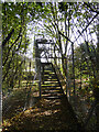 Footbridge on public footpath 360Sy, Gatwick in RH6 9SN