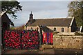 Poppy Display at Spott Parish Church in EH42 1UU