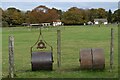 Rollers on the cricket ground at Woodgreen in SP6 2BE