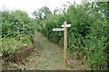 Footpath junction, Meath Green, 2010 in RH6 0HJ
