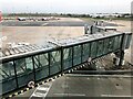 Rusting airbridge at Birmingham Airport in B37 7HB