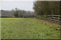 Footpath by field boundary in TN15 7BT