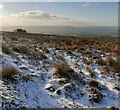 Snow on the slopes of Titterstone Clee Hill in SY8 3PH