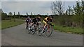 Cyclists racing at Redbridge Cycling Centre ('Hog Hill') in IG6 3HP