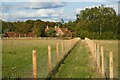 Footpath through paddocks, Stokenchurch in HP14 4DN