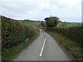 Croeswylan Lane from the junction with Chain Lane in SY10 9NH
