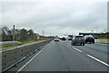 Southbound M1 between junctions 15 and 14 in Quinton