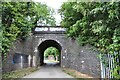 Railway bridge over Selbourne Avenue in MK3 5DF
