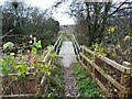 Footbridge on the path to Occupation Lane in DE11 8HB