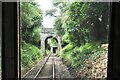 Driver's eye view on the Bodmin & Wenford Railway in PL30 4AS