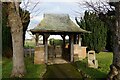Lych-gate at St Mary's Church, Hilton with Marston-on-Dove in Marston on Dove