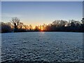 Bolton, frosty sunrise in CA16 6BQ
