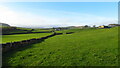 Crossing pasture fields above Dam Dale Farm, Peak Forest in SK17 8EF