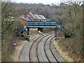 Footbridge over the railway in DE11 9JX