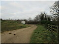 Farm track to Riverside Road in Melton Egerton Ward