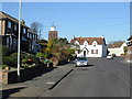 Looking NW along Manor Road, the B2056 at Upper Deal in CT14 9NA