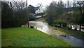 Flooded road at Lower Chalkley Farm in BS37 6PH