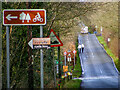 The road of many signs (Willesley Woodside) in DE12 6AJ