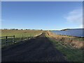 Bridleway - solar farm on right in LE14 3SY
