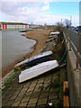 Upturned Boats, River Adur in BN43 5HN