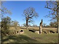 Footpath bridge in Helmingham Park in IP14 6EB