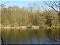 A busy day at the fishing lake in Ashby Woulds