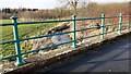 Old Petteril at western parapet of bridge on rural road south of Hallrigg in CA11 9GT