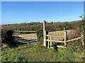 Footpath to Little Craig y Borion in Amroth Community