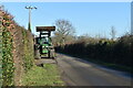 Tractor on the verge of Lyburn Lane in SP5 2DN