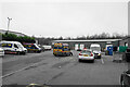 Parking and industrial units in Holmewood Industrial Estate in Holmewood