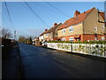 Houses on the main road in Ivinghoe Aston in LU7 9DN