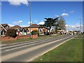 Cubbington Road approaching the Windmill Hill crossroads, Cubbington in CV32 7LW